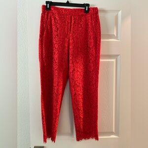 J crew cropped lace pants